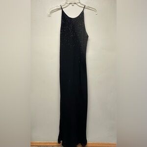 Beaded Black Gown